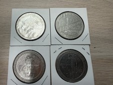 4 Vtg Las Vegas 1 Gaming Tokens - Foxys, Main Street, Landmark Pioneer Club