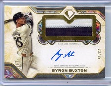 2025 Diamond Icons Byron Buxton Jumbo Patch Autograph 23/25