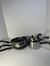 Vintage Faberware Pots And Pans Lot  High Quality Cookware Used