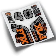 ADESIVI FORCELLA FOX 40 FACTORY 2021 WP334 NERO - ARANCIONE - GRIGIO STICKERS