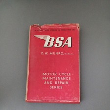 BSA Motor Cycles A Practical Guide Covering All Models From 1931 By D.W.Munro