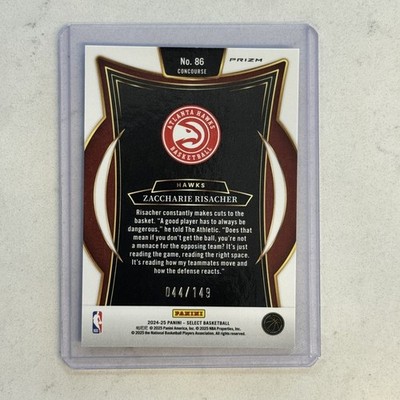 専用　Players Association 2024-25 Panini Select #86 Zaccharie Risacher Rookie White Prizm Rc
