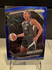 2025 Panini Prizm WNBA Kiah Stokes #58 Blue Velocity Las Vegas Aces