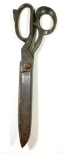 Vintage Large Tailor Shears 12  Heavy Duty Antique Sewing Scissors Industrial