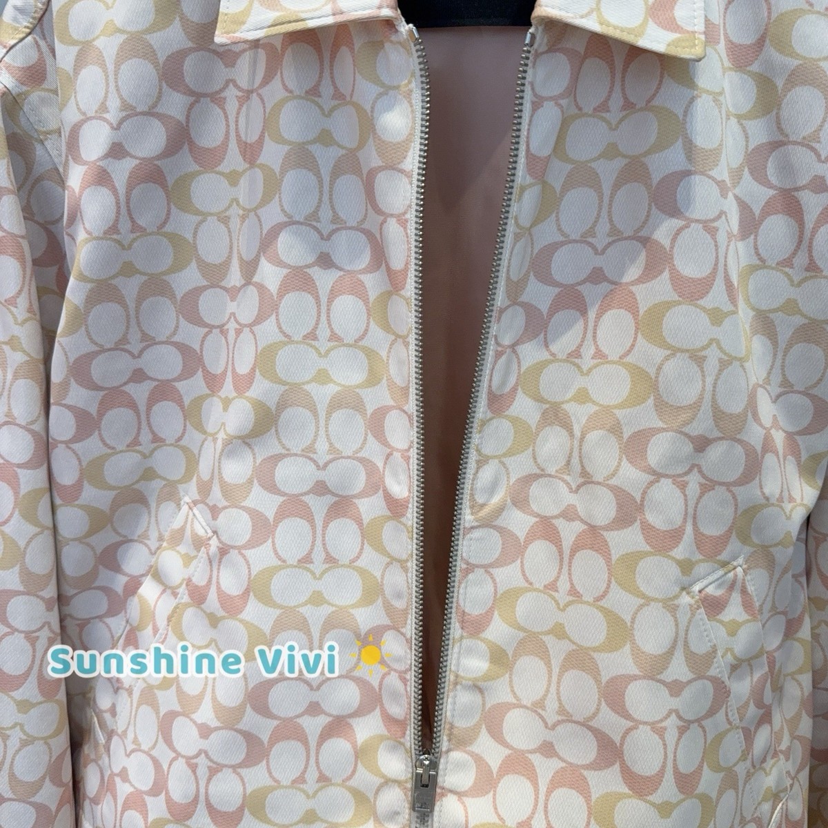 NWT COACH woman Signature Blouson Windbreaker In Recycled