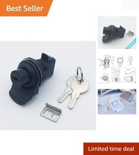 Marine Grade Push Button Latch with Security Lock - Ideal for RVs and Boats