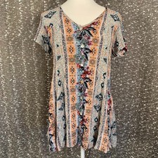 Show Me Your Mumu Bennett Babydoll Mini Dress Boho Festival Women's XS
