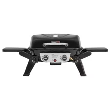 2-Burner Portable Propane Gas Grill, Foldable Side Tables, 17,000 BTU & 370 Sq.