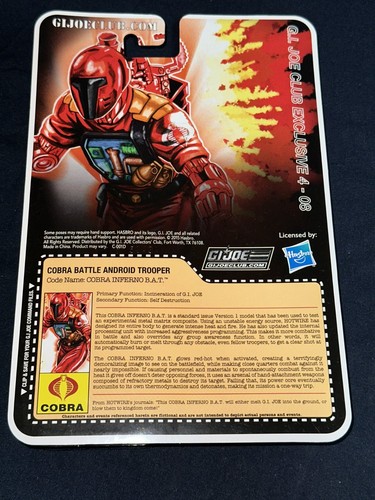 GI JOE INFERNO B.A.T. & FIGURAS BULLHORN HASBRO Club Exclusivas con Mailer 2015 - Imagen 4 de 8