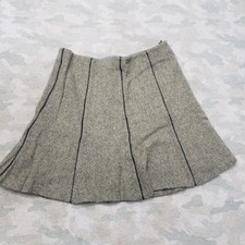 Lauren Ralph Lauren Skirt Womens 10P Gray Zip