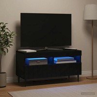 Led-Tv-Schrank Zwolle 81 X 35 X 43 Cm Schwarz Holzwerkstoff