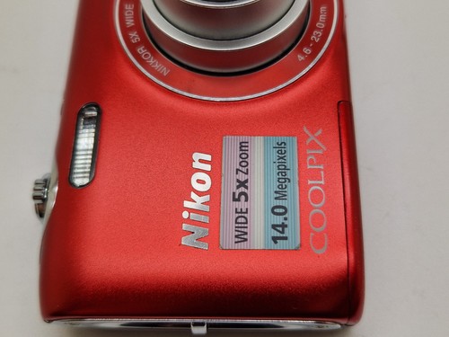 Super Condition Working Red Nikon Coolpix S3100 5X Zoom 14MP Digital Camera - Picture 4 of 14