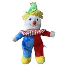 Vintage Circus Clown Plush Stuffed Animal Doll Korea Carnival Prop Jester 17 in