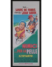 NEMICI PER LA PELLE Original French Movie Poster Louis De Funes B255