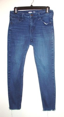 Old Navy Rockstar 6 Super Skinny Ankle Mid Jeans Blue Denim Actual = 29x25.5