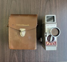 Vintage Bell Howell 252 8mm Movie Camera WORKING w/ Leather Case Retro Film