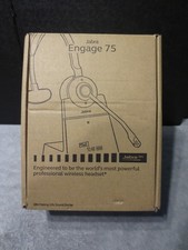 Jabra Engage 75 Wireless Mono Headset Kit - Powers Up but Untested - AS IS