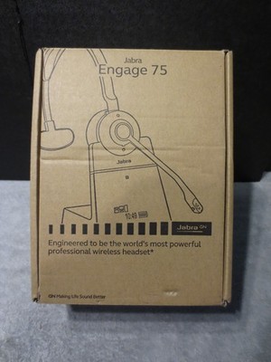 Jabra Engage 75 Wireless Mono Headset Kit - Powers Up but Untested - AS IS