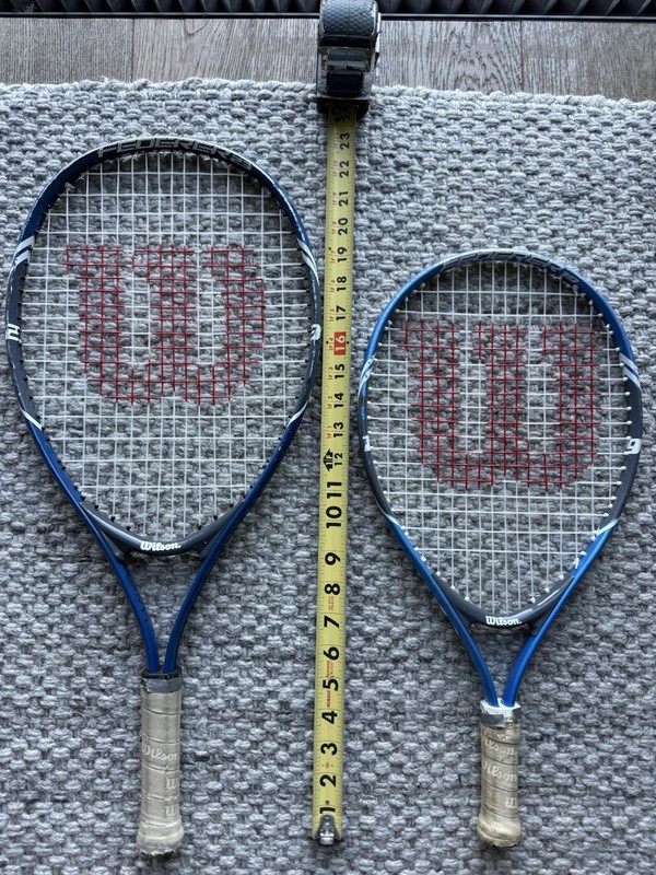 Wilson tennis Rackets - 2 Different Youth Sizes