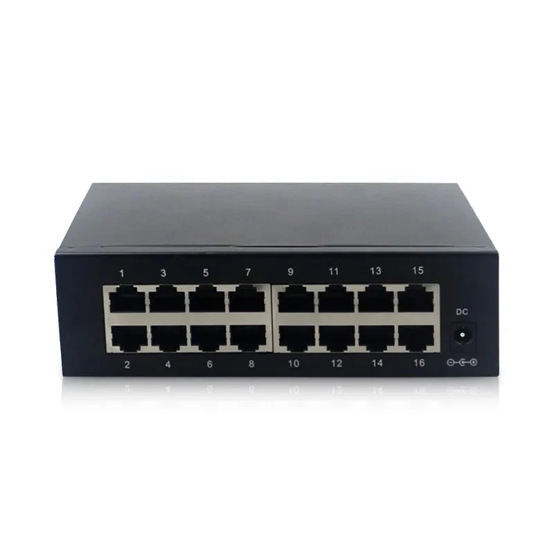 SWITCH ETHERNET 16 PORTE HUB RETE LAN RJ45 10/100 MBPS AUTO MDI/MDIX - Immagine 2 di 4