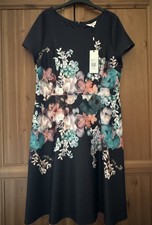 STUDIO 8 BNWT Womens Helena Black Floral Cocktail Dress Size 18 RRP £150