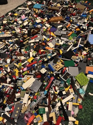 LEGO Bulk 8.5 Pound Lots Of Random Assorted Lego Bricks Plates Pieces & More