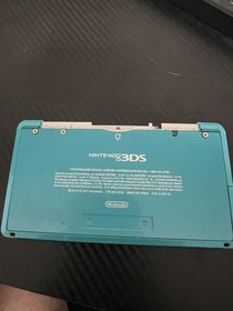 Nintendo 3DS Handheld System Aqua Blue (CHARGER PORT/SCREEN BROKEN) Parts/Repair