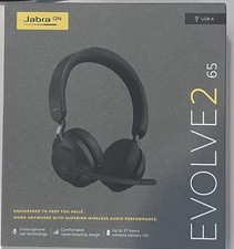 Image of Jabra Evolve2 65 Stereo Wireless Headset (UC, USB-A) - Black