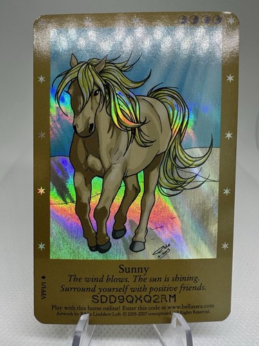 Bella Sara TCG Sunny VPF1/1 Promo Rare FOIL HOLO Series 2