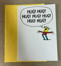Happy Birthday Greeting Card  Envelope  Lots of Hugs  Funny