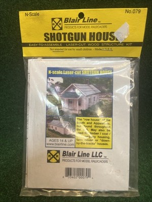 Blair Line N Scale Laser Cut Shotgun House No. 079