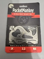 UNOPENED POCKETMONKEY - Zootility The Really Really Thin Multi Tool-Wallet Sized