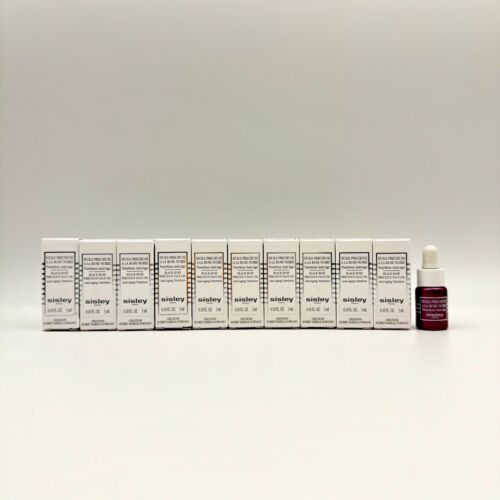 10 x Sisley Black Rose Precious Face Oil 3ml/.10oz = 30ml 1oz Travel Size NIB
