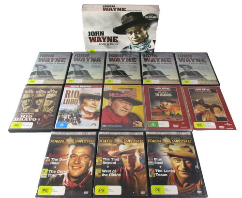 John Wayne DVD Bundle 13 DVDs 31 Movies PG PAL/NTSC R4 Titles in Description - Picture 2 of 11