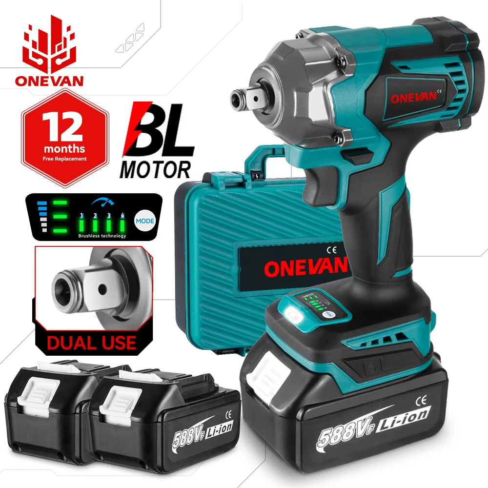 Onevan 1200n.m Avvitatore Brushless 1/2'' 18V Compatibile con Batterie Makita - Immagine 1