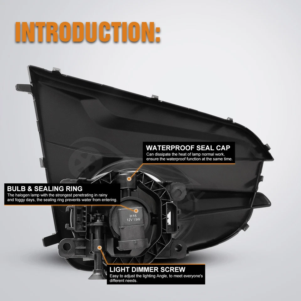 Fits 2017-2019 Subaru Impreza Fog Light Clear Lens Pair Lamp Wiring Kit & Switch Foto 4 de 4