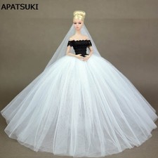 Wedding Dress for 11.5" Doll Clothes Party Dresses Outfits for 1/6 Dollhouse Toy