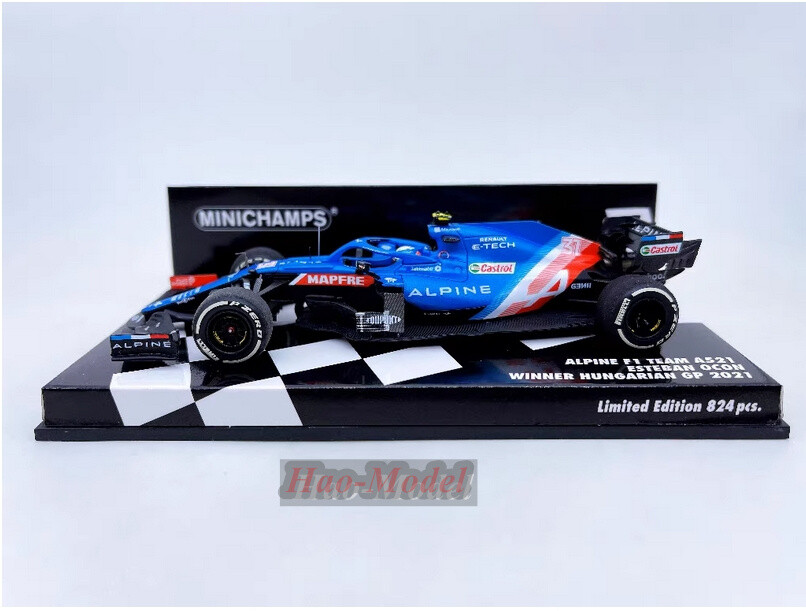 Minichamps Alpine F1 A521 #14 Fernando Alonso Hungarian GP 2021 1