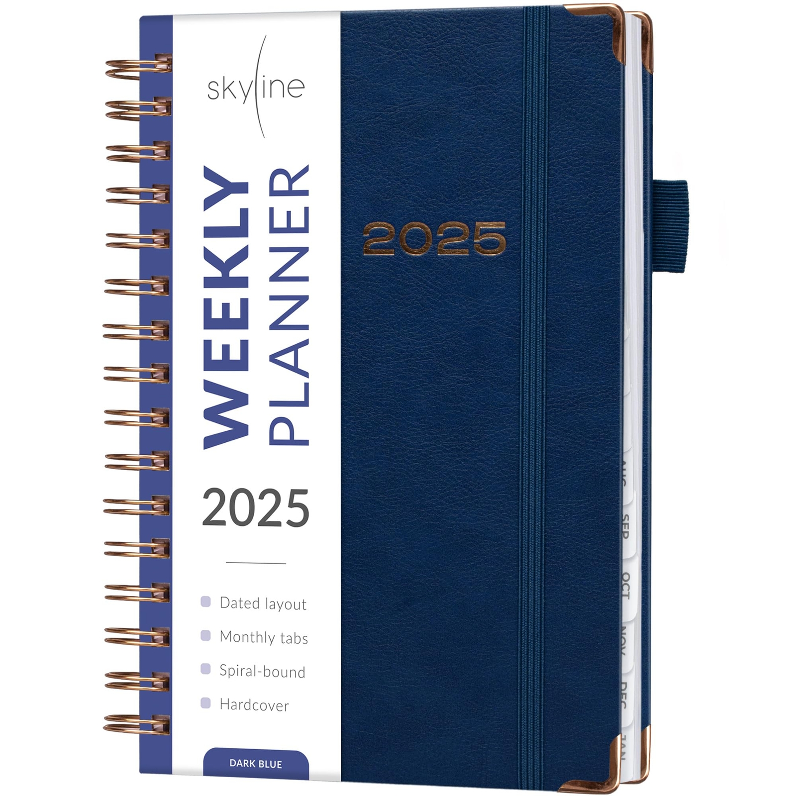 Skyline Dated Weekly Planner with Tabs Jan 2025 - Jan 2026 – Daily & Monthly ...