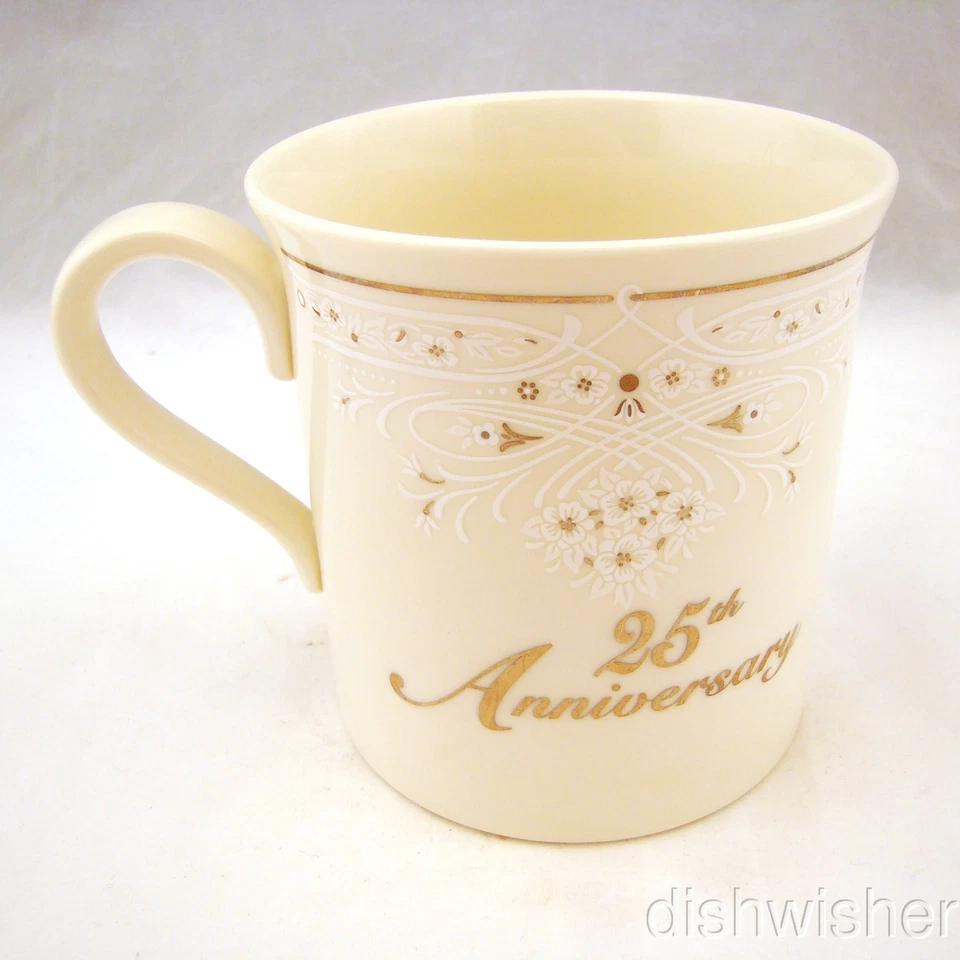 Lenox 25th Anniversary Tasse (S) 8.9cm x 8.9cm Excellent - Photo 3/4