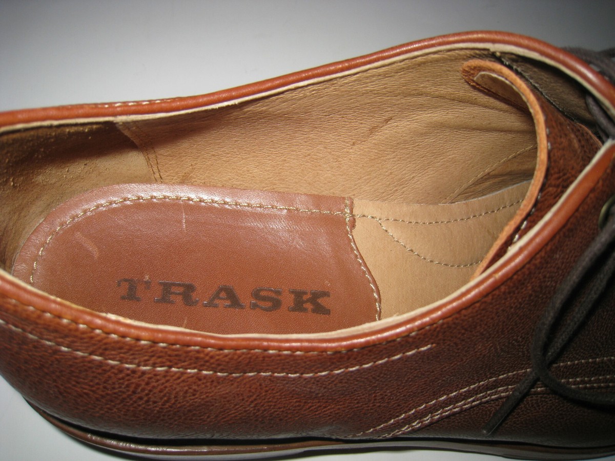 Trask Men Brown 8 Landry Bison Leather Lace Up Oxford Shoes NWOT Comfort Classic Men main image 2