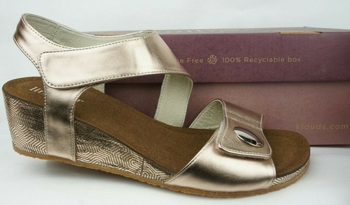 Klouds Silver Lining Kylie Geo Sandal #A634-8A Rose Gold Wmn Sz 9.5M US Eur 41 - Picture 2 of 10