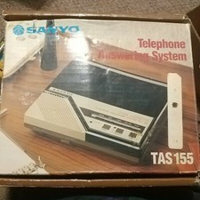 SANYO Telephone Answering System TAS155-with cords/tapes-orig. box