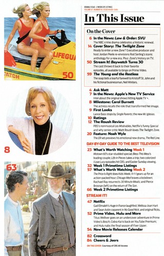 TV Guide Magazine April 15-28 2019 The Twilight Zone Kristoff St. John Baywatch - Picture 2 of 2