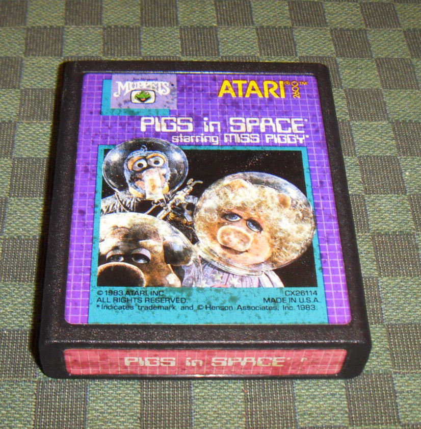 PIGS IN SPACE (Muppet Show) - Cartouche originale Atari 2600 VCS