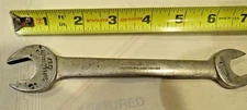 Vintage Indestro Mfg. Double Open Ended Wrench 5/8" x 9/16" Made in USA 