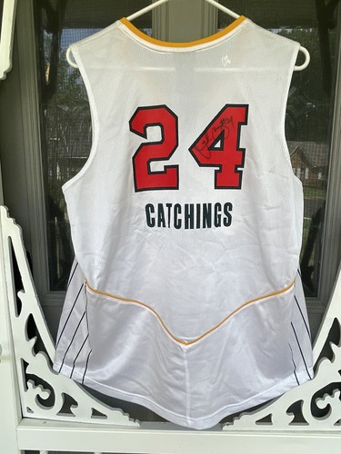 HTF SIGNED Indiana Fever WNBA Adidas Tamika CATCHINGS Jersey XL #24 - Picture 6 of 8