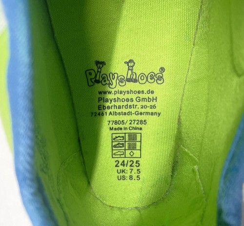Hausschuhe Kinder PLAYSHOES Fussball Gr.24/25 NEU Schuhe Kita Jungen Klett - Bild 17 von 20