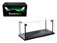 COLLECTIBLE DISPLAY CASE W/LED LIGHTS & BLACK BASE 1/24-1/18 BY ILLUMIBOX 14001