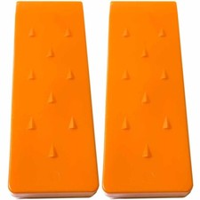 2 Pack 8" Tree Felling Wedge Logging Bucking Falling ABS Plastic Orange 